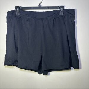 Land’s End Women's Black Plus Size Swim Shorts. Size 22W
